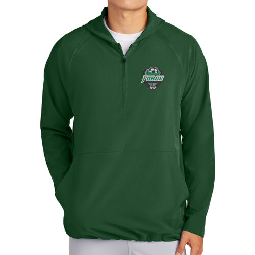 Sport-Tek Repeat 1/2 Zip LS Hooded Jacket Thumbnail